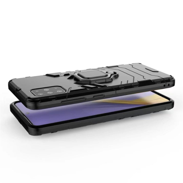 For Galaxy A51 PC + TPU Shockproof Protective Case with Magnetic Ring Holder