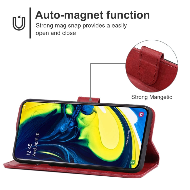 Leather Phone Case For Samsung Galaxy A80