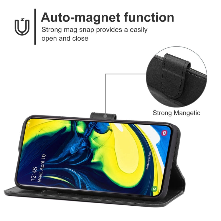 Leather Phone Case For Samsung Galaxy A80
