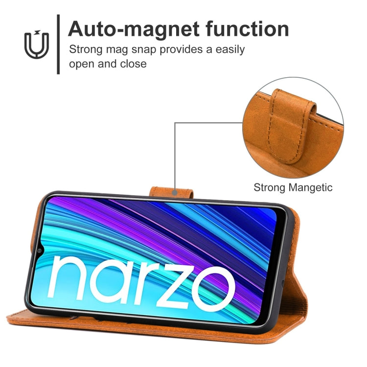 Leather Phone Case For OPPO Realme Narzo 30A