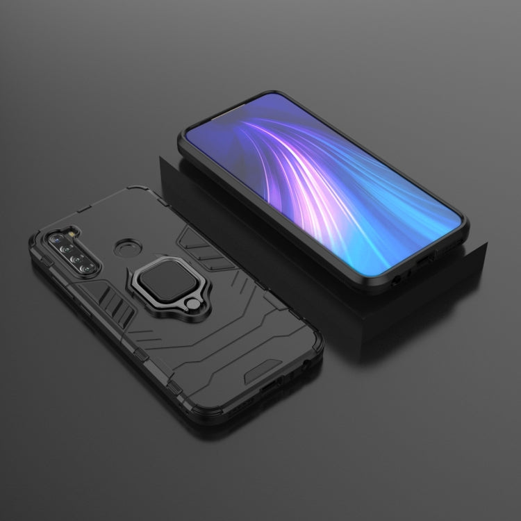 For Xiaomi Redmi Note 8T Shockproof PC + TPU Protective Case with Magnetic Ring Holder