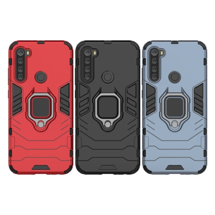 For Xiaomi Redmi Note 8T Shockproof PC + TPU Protective Case with Magnetic Ring Holder