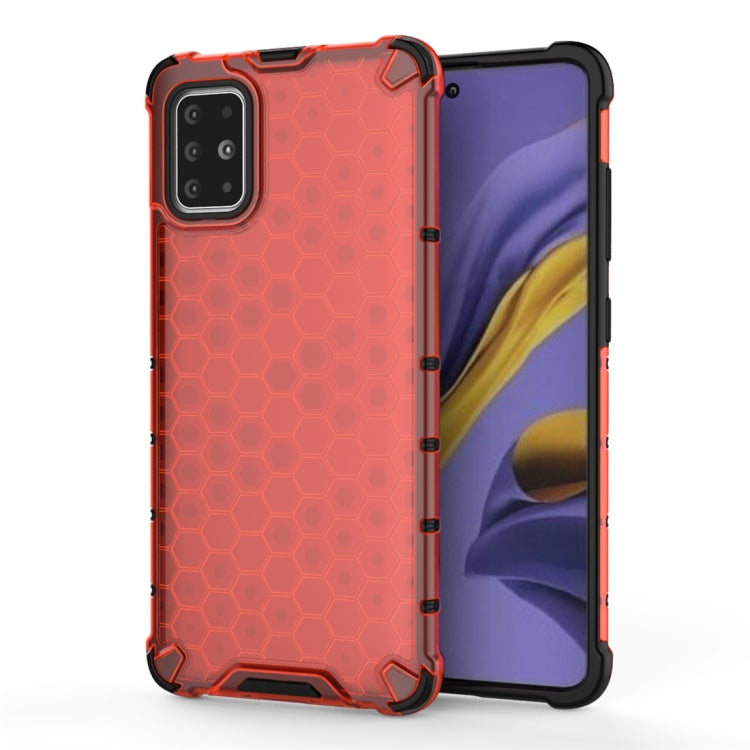 For Galaxy A51 Shockproof Honeycomb PC + TPU Protective Case