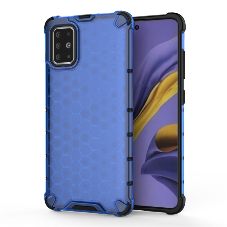 For Galaxy A51 Shockproof Honeycomb PC + TPU Protective Case