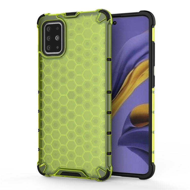 For Galaxy A51 Shockproof Honeycomb PC + TPU Protective Case