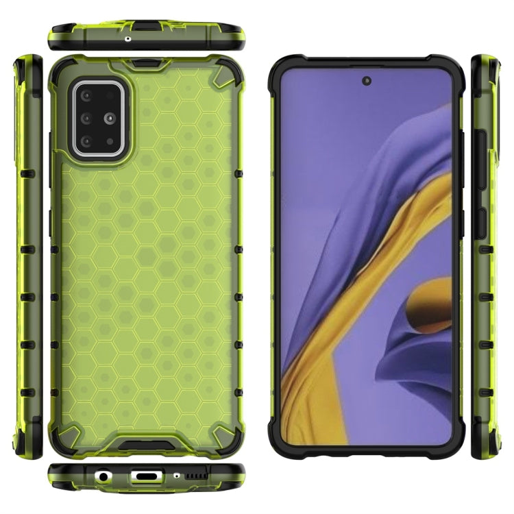 For Galaxy A51 Shockproof Honeycomb PC + TPU Protective Case