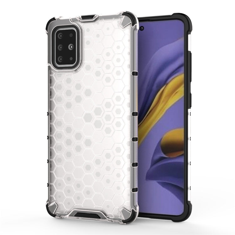 For Galaxy A51 Shockproof Honeycomb PC + TPU Protective Case