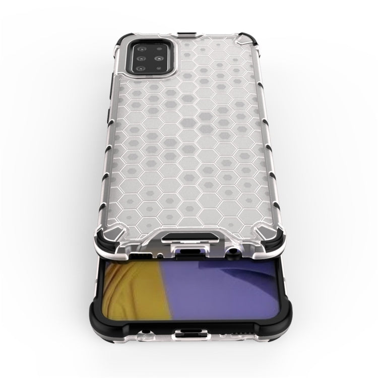 For Galaxy A51 Shockproof Honeycomb PC + TPU Protective Case