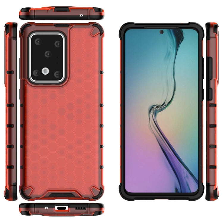 For Galaxy S20 Ultra Shockproof Honeycomb PC + TPU Protective Case