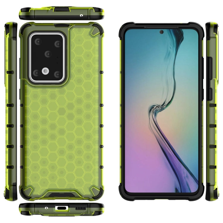 For Galaxy S20 Ultra Shockproof Honeycomb PC + TPU Protective Case