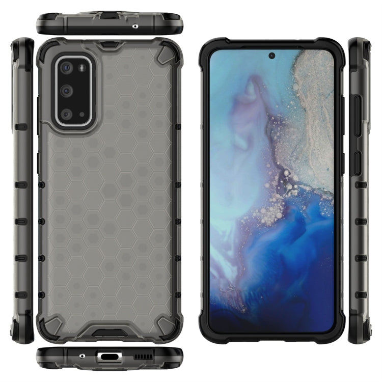 For Galaxy S20 Shockproof Honeycomb PC + TPU Protective Case