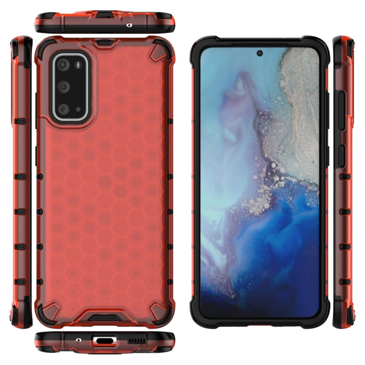 For Galaxy S20 Shockproof Honeycomb PC + TPU Protective Case