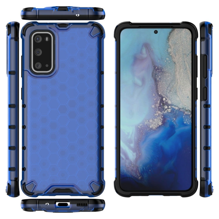 For Galaxy S20 Shockproof Honeycomb PC + TPU Protective Case