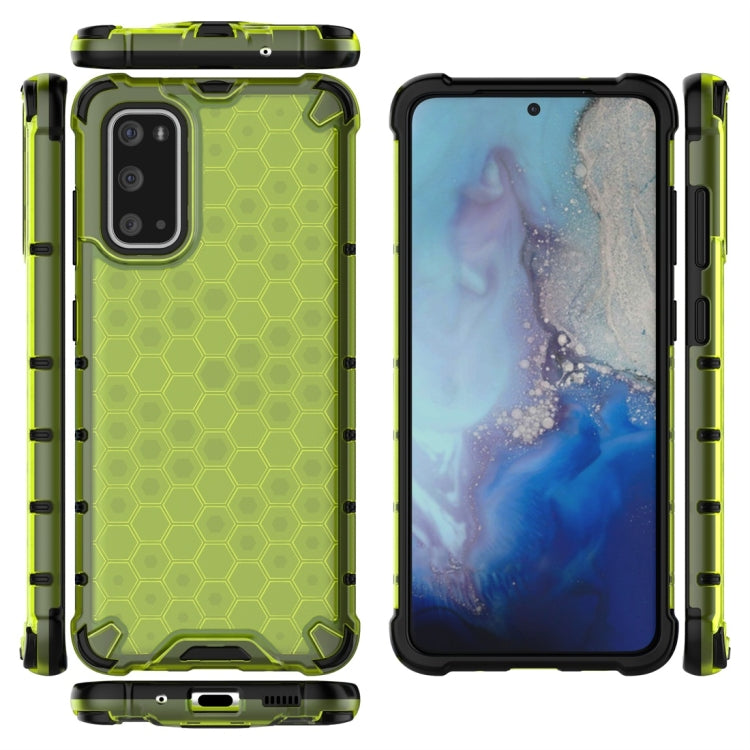 For Galaxy S20 Shockproof Honeycomb PC + TPU Protective Case