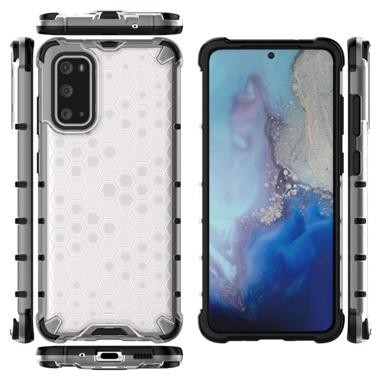 For Galaxy S20 Shockproof Honeycomb PC + TPU Protective Case
