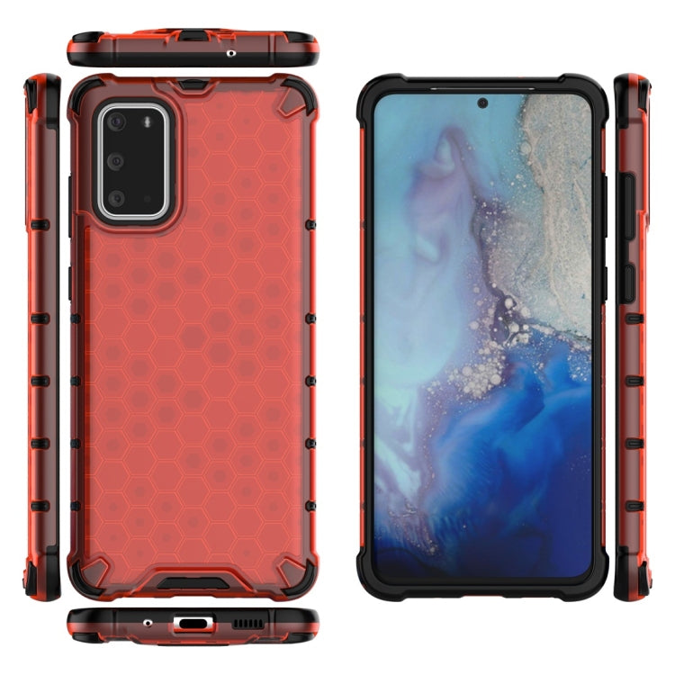For Galaxy S20+ Shockproof Honeycomb PC + TPU Protective Case