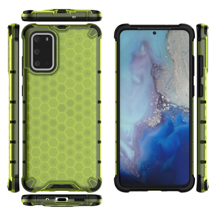 For Galaxy S20+ Shockproof Honeycomb PC + TPU Protective Case