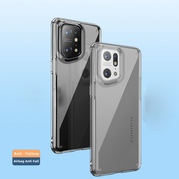 For OPPO Find X5 Pro Crystal PC + TPU Phone Case