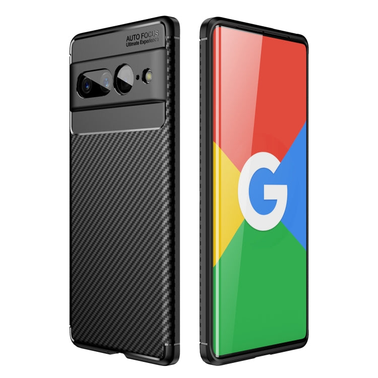 For Google Pixel 7 Pro Carbon Fiber Texture Shockproof TPU Phone Case