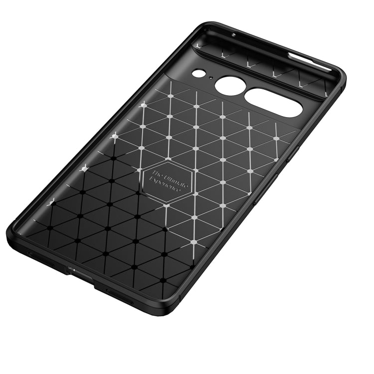 For Google Pixel 7 Pro Carbon Fiber Texture Shockproof TPU Phone Case