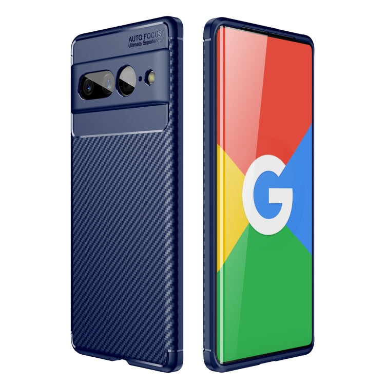 For Google Pixel 7 Pro Carbon Fiber Texture Shockproof TPU Phone Case