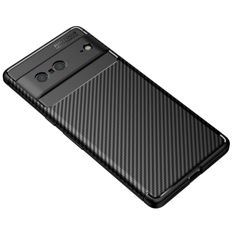 For Google Pixel 7 Carbon Fiber Texture Shockproof TPU Phone Case