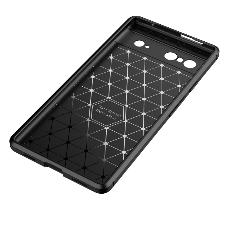 For Google Pixel 7 Carbon Fiber Texture Shockproof TPU Phone Case