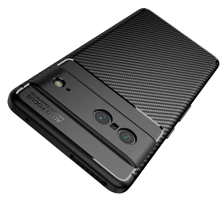For Google Pixel 7 Carbon Fiber Texture Shockproof TPU Phone Case