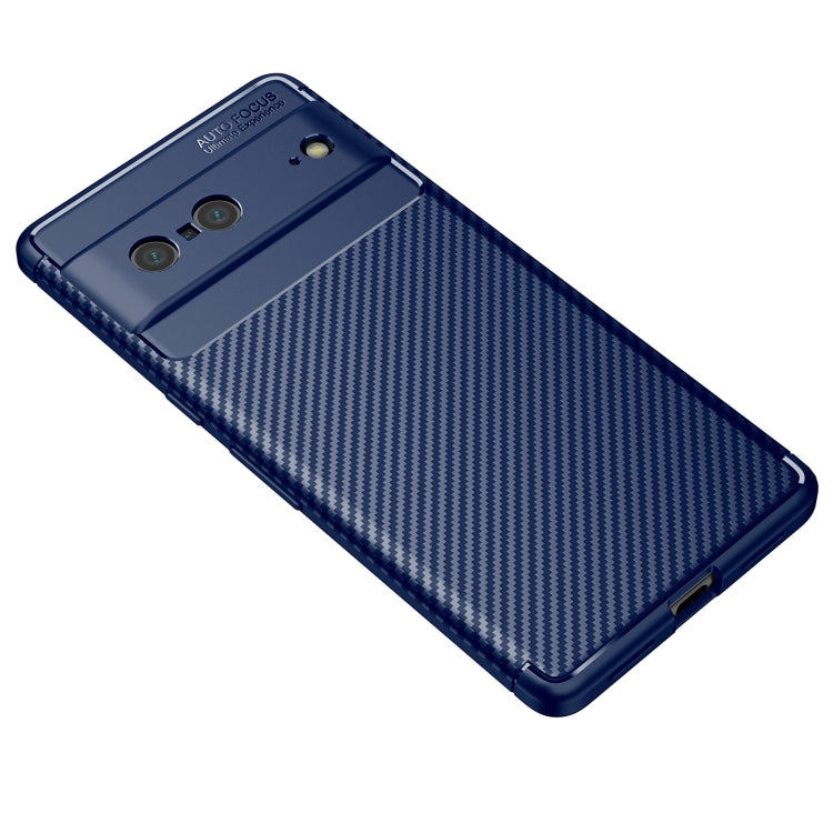 For Google Pixel 7 Carbon Fiber Texture Shockproof TPU Phone Case