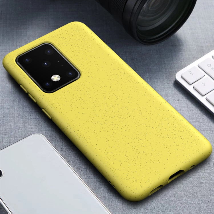 For Galaxy S20 Ultra Matted Texture Wheat Straw Protective Case
