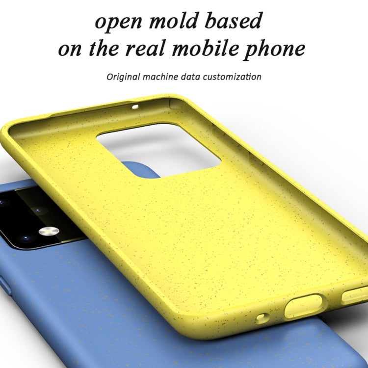 For Galaxy S20 Ultra Matted Texture Wheat Straw Protective Case