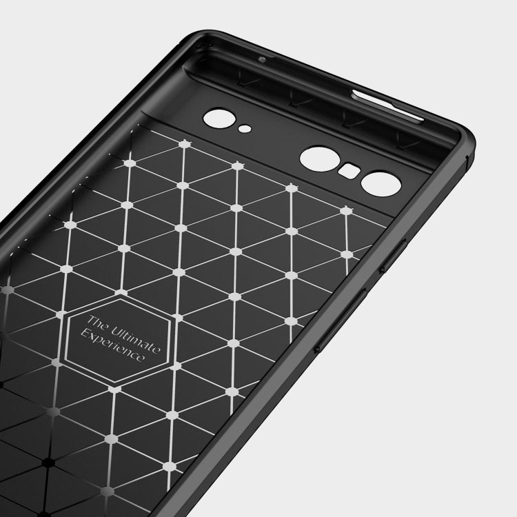 For Google Pixel 7 5G Brushed Texture Carbon Fiber TPU Phone Case