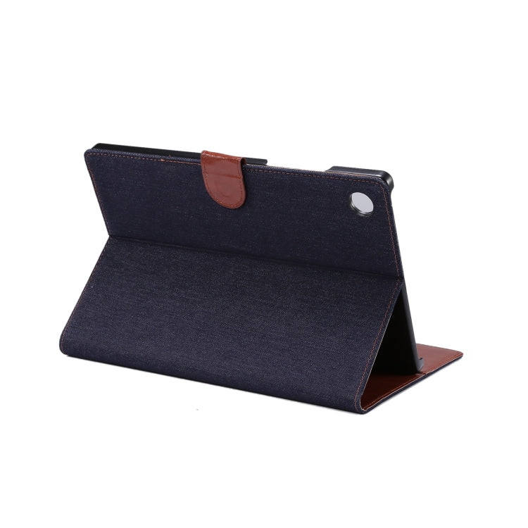 For Samsung Galaxy Tab A8 10.5 2021 X200 / X205 Denim Cloth Leather Smart Tablet Case