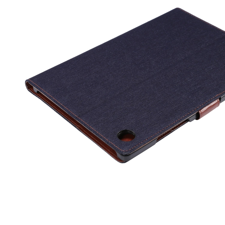 For Samsung Galaxy Tab A8 10.5 2021 X200 / X205 Denim Cloth Leather Smart Tablet Case