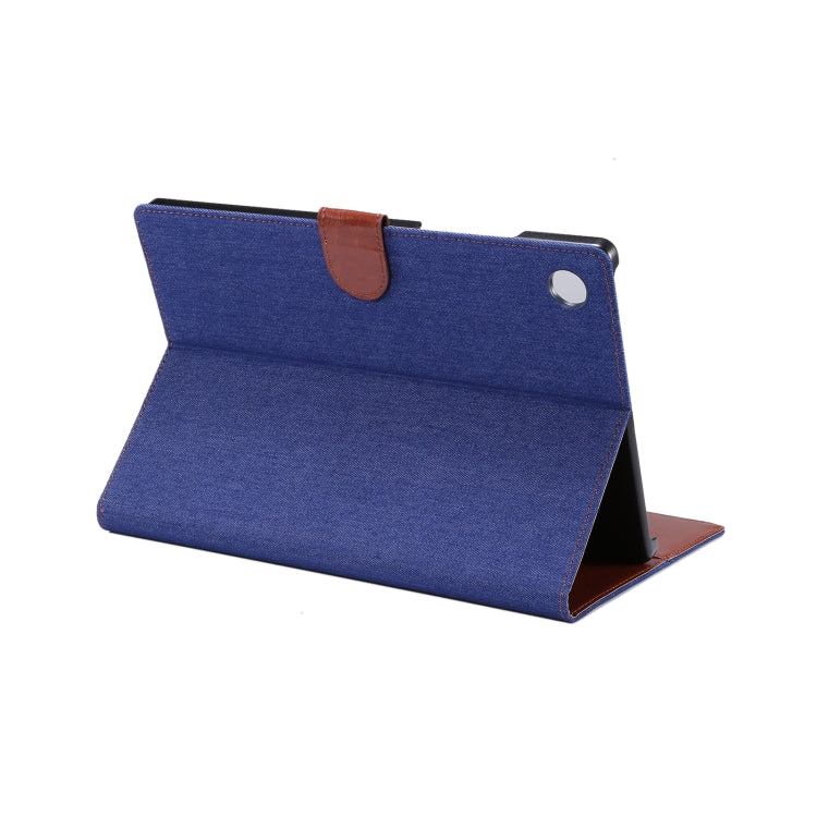 For Samsung Galaxy Tab A8 10.5 2021 X200 / X205 Denim Cloth Leather Smart Tablet Case