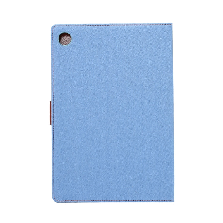 For Samsung Galaxy Tab A8 10.5 2021 X200 / X205 Denim Cloth Leather Smart Tablet Case