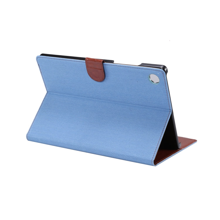 For Samsung Galaxy Tab A8 10.5 2021 X200 / X205 Denim Cloth Leather Smart Tablet Case