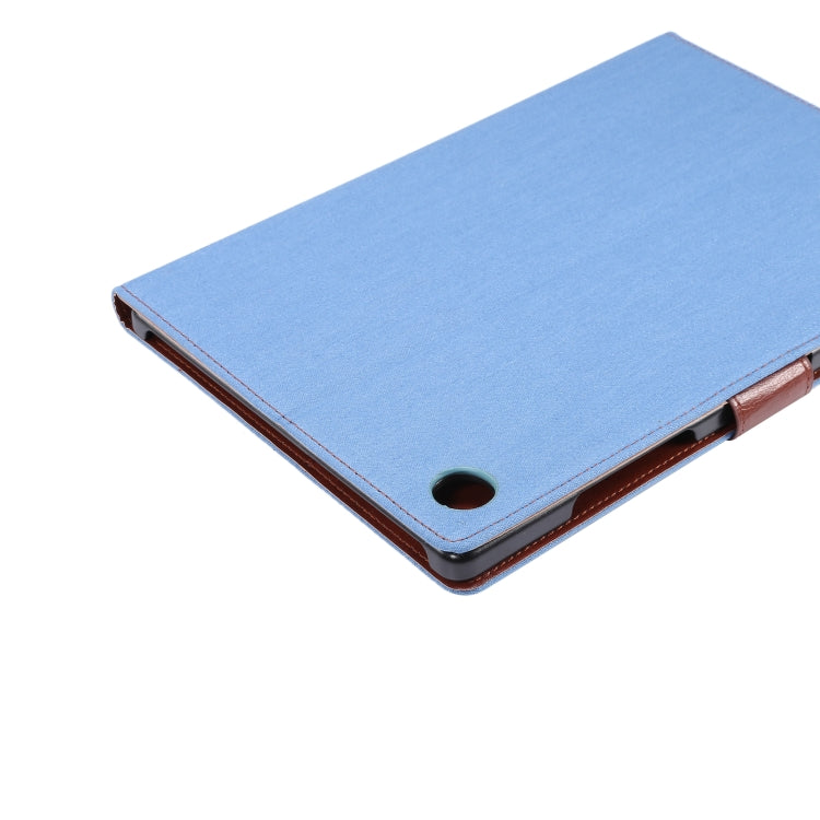 For Samsung Galaxy Tab A8 10.5 2021 X200 / X205 Denim Cloth Leather Smart Tablet Case