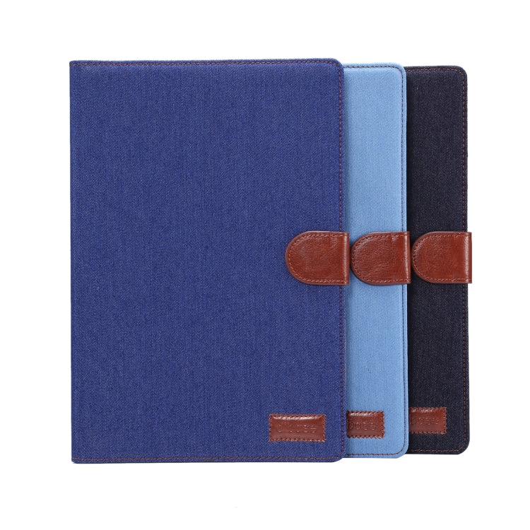 For Samsung Galaxy Tab A8 10.5 2021 X200 / X205 Denim Cloth Leather Smart Tablet Case