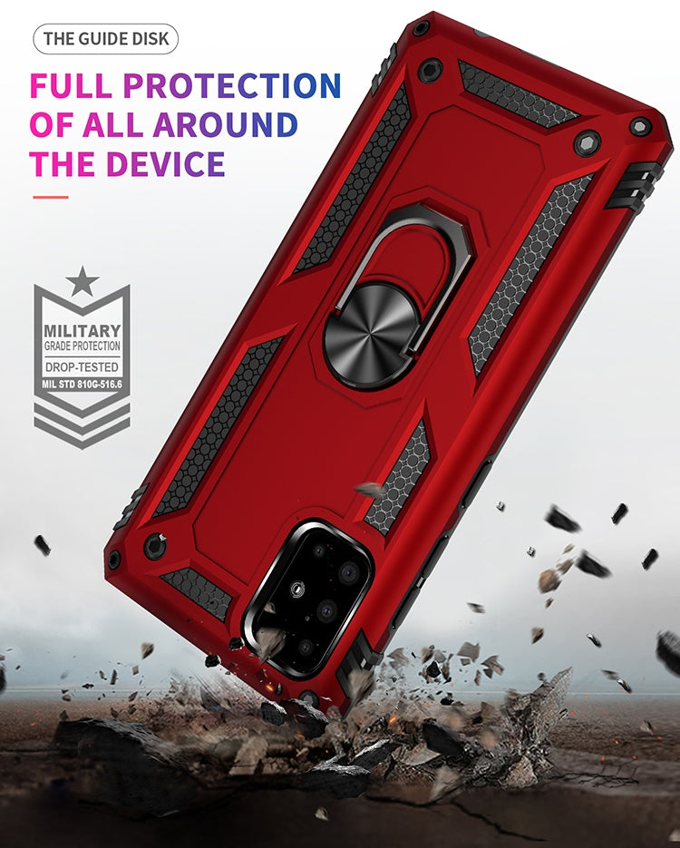 For Galaxy A51 Shockproof TPU + PC Protective Case with 360 Degree Rotating Holder