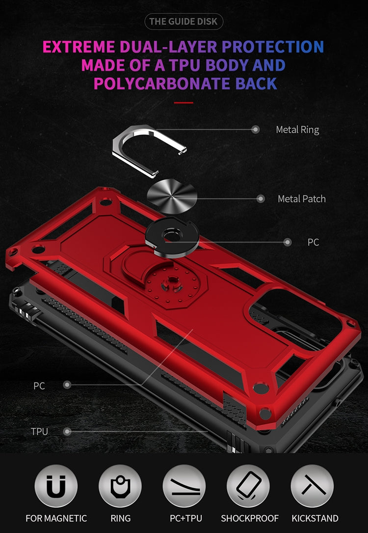 For Galaxy S20+ Shockproof TPU + PC Protective Case with 360 Degree Rotating Holder