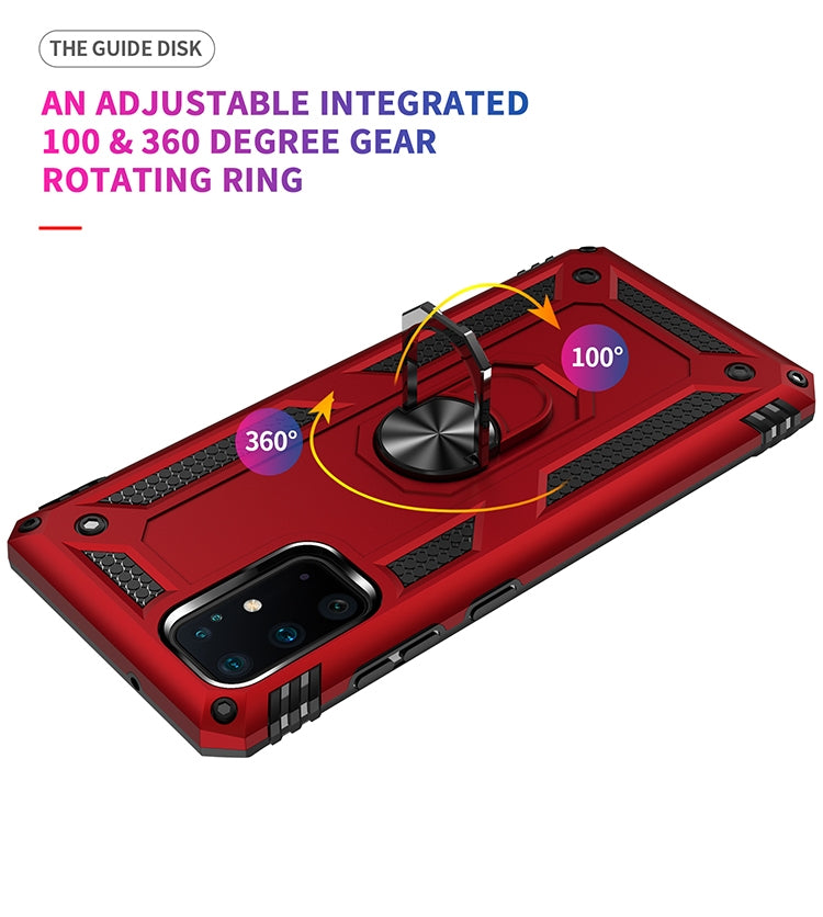 For Galaxy S20+ Shockproof TPU + PC Protective Case with 360 Degree Rotating Holder