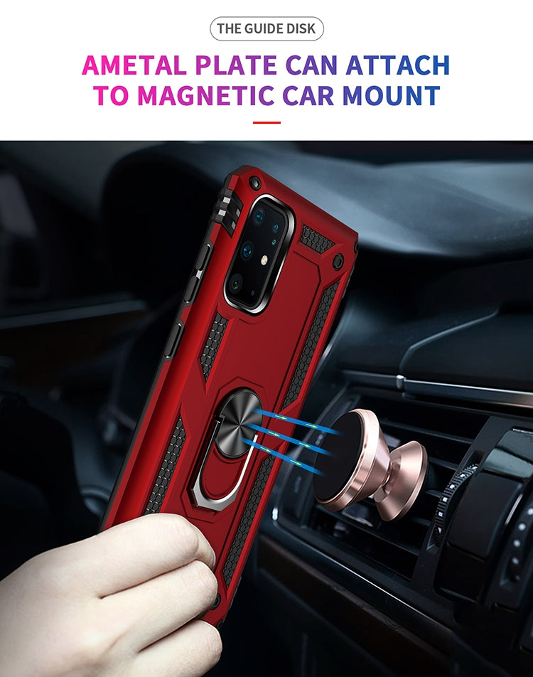 For Galaxy S20+ Shockproof TPU + PC Protective Case with 360 Degree Rotating Holder