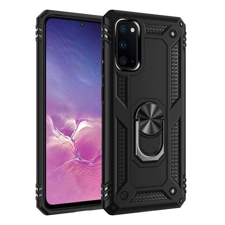 For Galaxy S20 Shockproof TPU + PC Protective Case with 360 Degree Rotating Holder