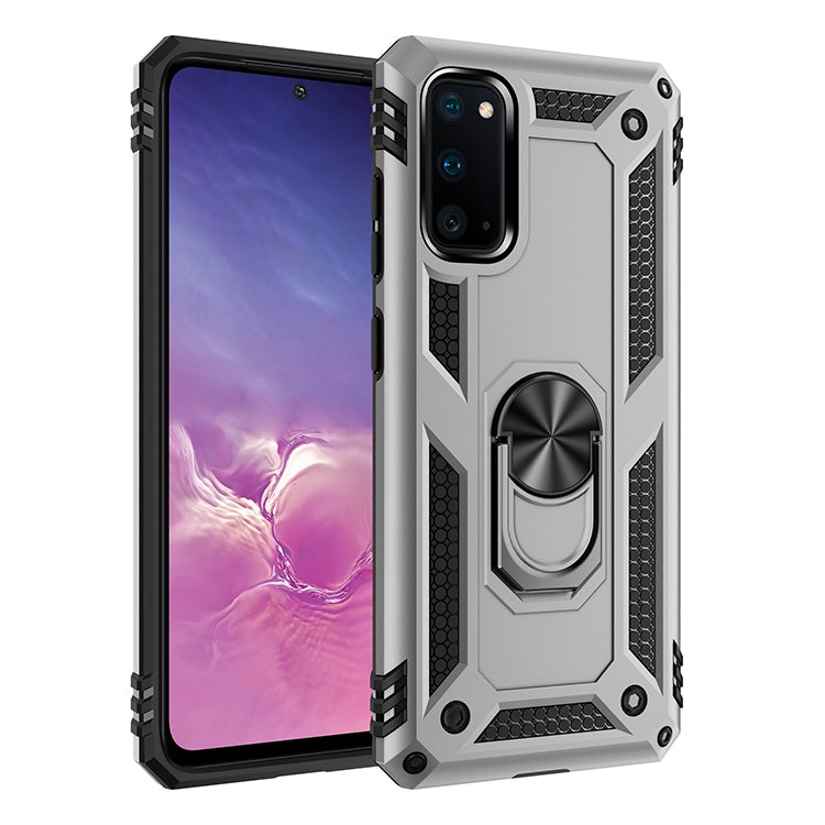 For Galaxy S20 Shockproof TPU + PC Protective Case with 360 Degree Rotating Holder