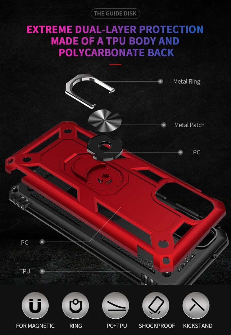 For Galaxy S20 Shockproof TPU + PC Protective Case with 360 Degree Rotating Holder