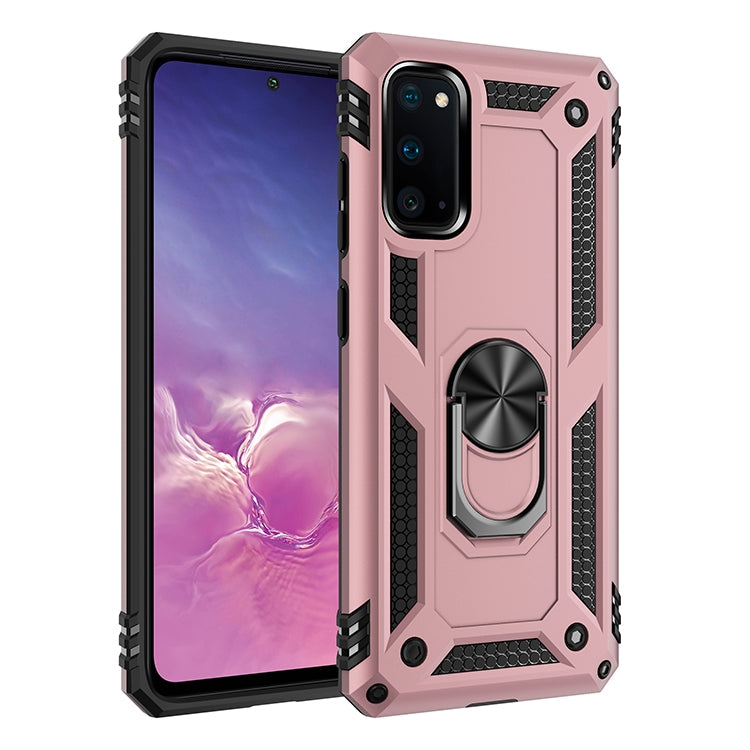 For Galaxy S20 Shockproof TPU + PC Protective Case with 360 Degree Rotating Holder