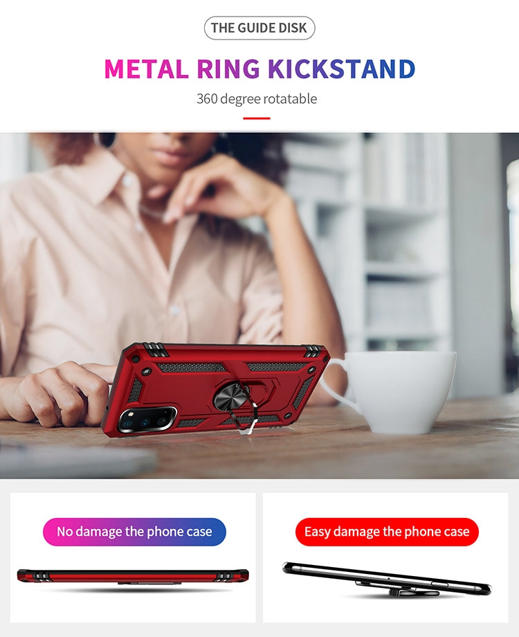 For Galaxy S20 Shockproof TPU + PC Protective Case with 360 Degree Rotating Holder