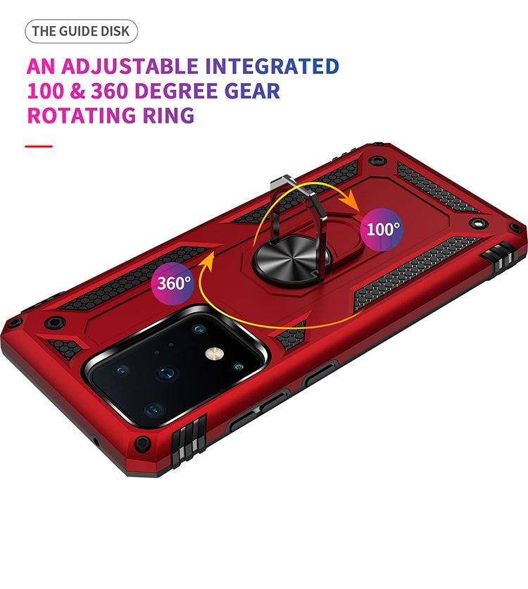 For Galaxy S20 Ultra Shockproof TPU + PC Protective Case with 360 Degree Rotating Holder