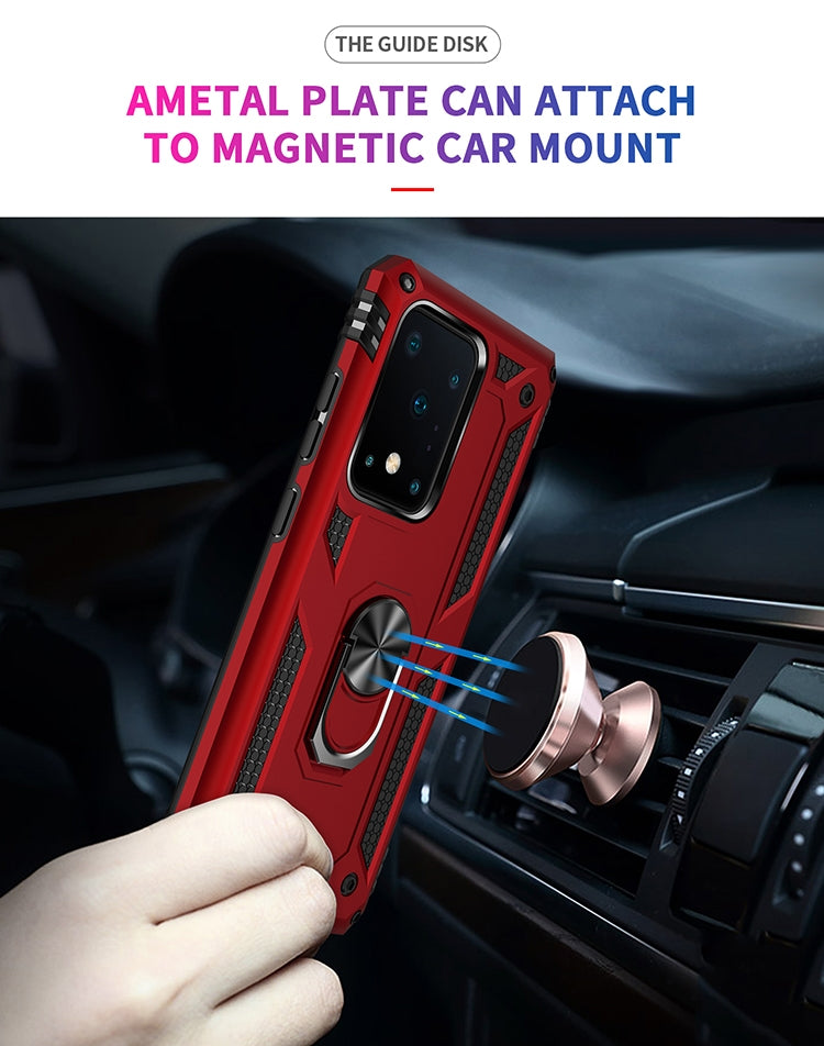 For Galaxy S20 Ultra Shockproof TPU + PC Protective Case with 360 Degree Rotating Holder